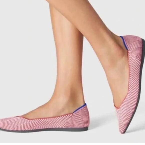 Rothy's The Point Ballet Flat Herringbone Shoe Flat 6.5 - Picture 1 of 15